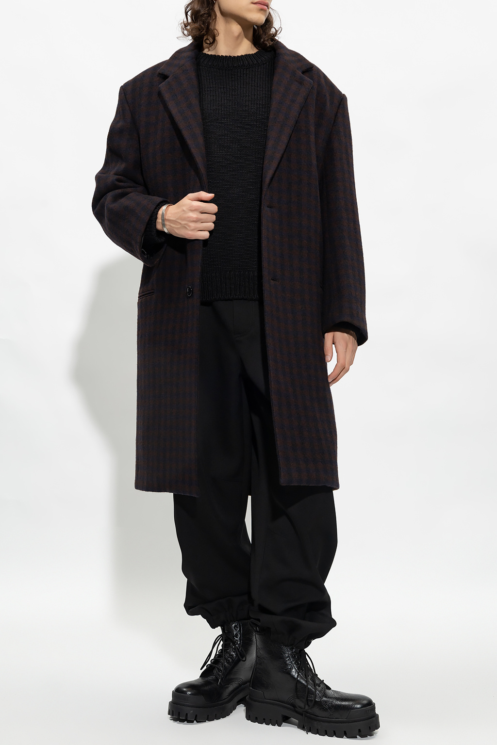 Champion sweater 2025 wool coat